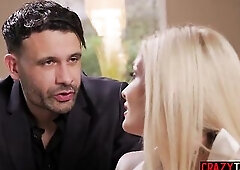 Hawt hottie Candee Licious drank biggest wang and enjoyed coarse rimming