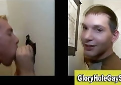 A naive straight guy gets fooled at a gloryhole