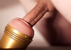 Swedish chap gently bangs his fleshlight
