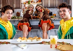 Busty blonde with good bottom Enzo East jumps on a long penis