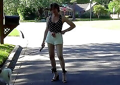 Short shorts and hot top