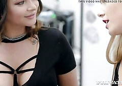 Blond Gals Alexis Crystal, Sofi Goldfinger & mother I'd like to fuck Anna Polina share a inked dong & the warm cum it discharges after in
