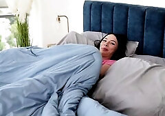 Caught my sexy alternative step sis MASTURBATING in my daybed - CUM ON BOOBS - Indica Marie & Lev Lieben