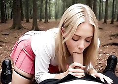 A Teen Beauty Cheats on her Boyfriend Doggy style and loves it when a Strange Man with Large Weenie Cum in her cunt - Ai Generated