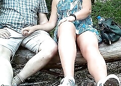 Tugjob outdoors in the park in hawt weather