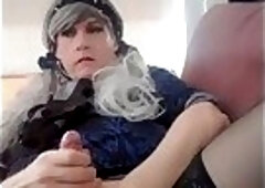 Cumshot on my stockings