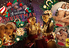 Fucking Christmas; Big Tit MFF Threesome Christmas Special