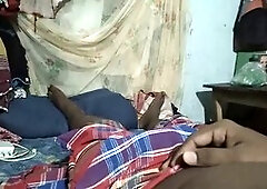 Black teen takes huge raw cock, receives creamy load