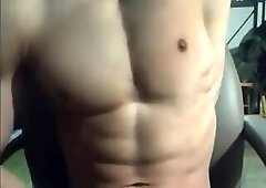 Hot boy having a hot body worship