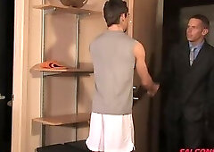 Intense cock workout with Johnny and Shane