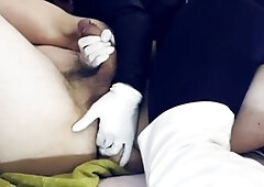 Guts, oral job, femdom handjob