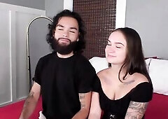 Hopeless Amateurs Bunny Sabrina and Babyanne get their taut twats fucked hard