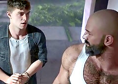 Dads and boys, muscle hunk, anime