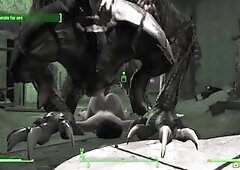 I'll Handle It Lads-Deathclaw Super Soldier CG Animated Monster Sex Fallout 4