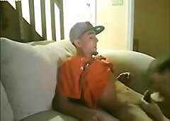 Slim Str8 Thug Boy enjoys Dad's BJ 2