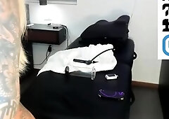 Sexy Shemale With Big Tits Jerking Her Huge Cock Off