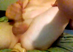 Fucking My Dildo And Cumming While Getting Fucked By Toys
