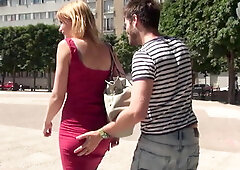 Anal casting of a pretty unfaithful small titted young redhead police woman