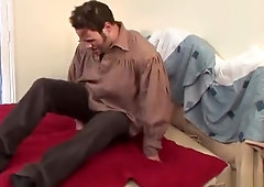 Beauteous natural breasty teen Allie Haze blows the dick