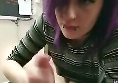 Two Emo Teens Suck A Guy Off