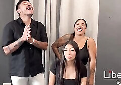 Real swinger pair have sex with their allies