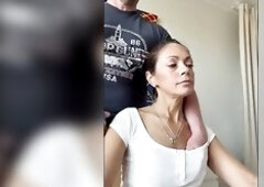 Ideal Wife: Hawt Amateur Pornstar Angelina Gets Schlong in Her Throat and Cum on Her Breasts