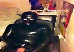 combination of latex and cum licking