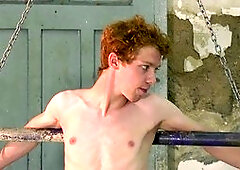 Slim redhead Avery Monroe gets dominated and whipped like a marionette