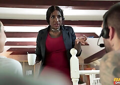 Call Center Chaos Insane Threesome Sex