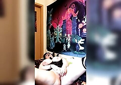 Nymeria Malfoy Hip Hop Wednesday cosplay, sex with The Thing and glass–vibrator screwing