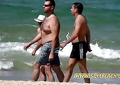 Some girls are going to the nudist beach with unshaven pussy and they don't even care