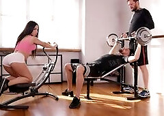 Regina Sparks always enjoys a hard workout, and she gets just that in the sack from two guys she picks up at the gym in this hot and heavy hardcore th