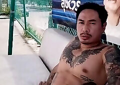 Thai Daddyy Cums Outdoor