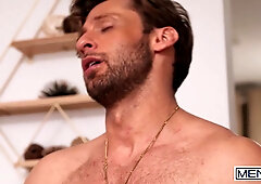 Dom King Rims Michael Ventes Eager Hole, Then Pounds Him In Doggystyle And Missionary