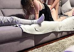 CURVY WIFE likes to SCREW MENS whilst her SPOUSE watch her