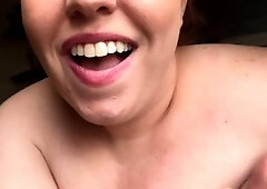 Cute curly brunette solo webcam masturbation
