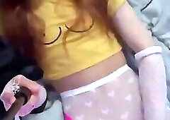 latin pink panty cum