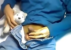 Husky Boy shaverd cum