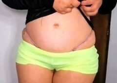 Big cameltoe, step mom shares bed, milf