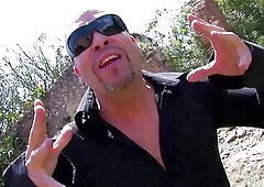 Spanish brunette hair booty banged among the ruins of an abandoned abode by lewd chap