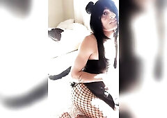 quinn tanner hot punk t-girl screws a sex tool