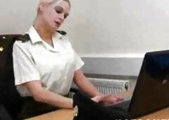 Amateur Blonde Chick Strips To Thong