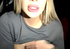 Blonde Babe Toys in Car