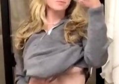 Grace Charis mirror selfie boobies