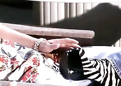 Sexually excited hunk likes gold diggers like this golden-haired one, and wastes no time getting her aperture drilled.