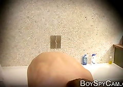 Luscious guy teasing with his body