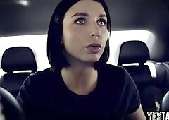 Large melons tattooed teen screws a large dong guy in her hostel in front of the warden