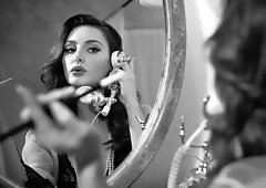 Two playful girls Lacy Lennon and Serene Siren are fucking in the bed