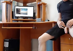 Euro college girl jacks his giant rod in the dormitory
