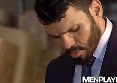 Elegant hunk Jean Franko anal hammering Max Adonis as if its his last